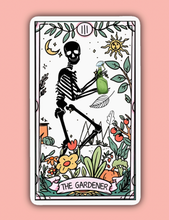 Load image into Gallery viewer, &#39;The Gardener Tarot Card&#39; Die-Cut Sticker - Dade Plant Co
