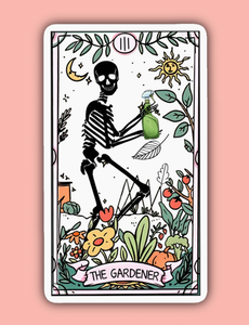 'The Gardener Tarot Card' Die-Cut Sticker - Dade Plant Co
